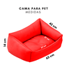 Kit Pet Com Cama Cachorro Gato M 57X37 Preguiça - 4