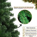 Ver imagem 4 de Árvore de Natal Pinheiro Luxo 2,40m 1400 Galhos Premium Arvore Cheia Grande Decoração Feliz Natal