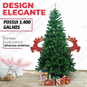 Árvore de Natal Pinheiro Luxo 2,40m 1400 Galhos Premium Arvore Cheia Grande Decoração Feliz Natal - 6
