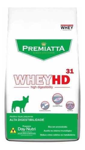 Alimento Premiatta Whey Hd Whey Hd 31 Cães S Raças Pequenas para Cão Adulto de Raça Pequena Sabor Mi - 2