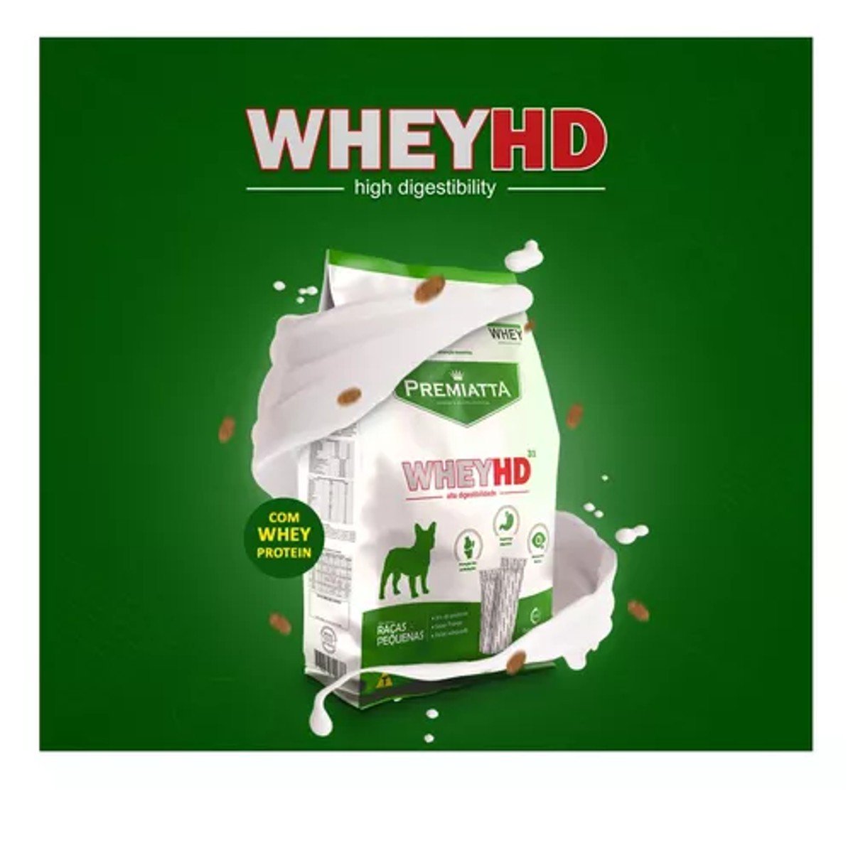 Alimento Premiatta Whey Hd Whey Hd 31 Cães S Raças Pequenas para Cão Adulto de Raça Pequena Sabor Mi - 4