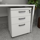 Ver imagem 1 de Gaveteiro 3 Gavetas e Trava com Rodízios e Puxadores