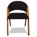 Ver imagem 6 de Cadeira Sala de Jantar em Madeira Kit 2 Yara Suede Preto D03 - D’Rossi