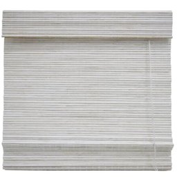 Persiana Bambu Romana Block Branca 180 (L) X 160 (A) cm Cortina Madeira C/ Bandô 1,80 x 1,60 - 1