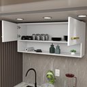 Ver imagem 6 de Armário Aéreo Cozinha Modulado 2 Portas Compactas