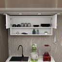 Ver imagem 4 de Armário Aéreo Cozinha Modulado 2 Portas Compactas