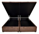 Ver imagem 2 de Cama Box Baú Queen Size 158x198 Reforçada C/ Blindagem Cor Suede Marrom