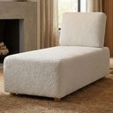 Ver imagem 2 de Sofá Chaise Modular Block 74x153 Pes Madeira Boucle Tce 1010 Moll