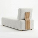 Ver imagem 7 de Sofá Chaise Modular Block 74x153 Pes Madeira Boucle Tce 1010 Moll