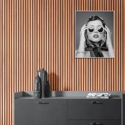Papel de Parede Ripas de Madeira Natural Vinilico Sala Quarto Autocolante 1m X 40cm - 5