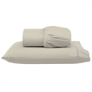 Roupa de Cama Lençol Solteiro 400 Fios Percal 2 Peças Ponto Palito Anti-pilling com Toque 100% Macio