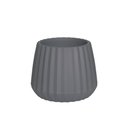 Ver imagem 1 de Vaso Cachepot Wave 25cm Cinza Mor