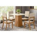Ver imagem 6 de Kit 2 Cadeiras Sala Jantar Mila 2 Un Nature/Veludo Light Marrom Amêndoa - Henn