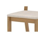 Ver imagem 3 de Kit 2 Cadeiras Sala Jantar Mila 2 Un Nature/Veludo Light Marrom Amêndoa - Henn