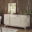 Ver imagem 1 de Aparador Buffet Mônaco 1,83m Calacata Off White Madetec