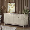 Ver imagem 1 de Aparador Buffet Mônaco 1,83m Calacata Off White Madetec