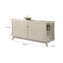 Ver imagem 4 de Aparador Buffet Mônaco 1,83m Calacata Off White Madetec
