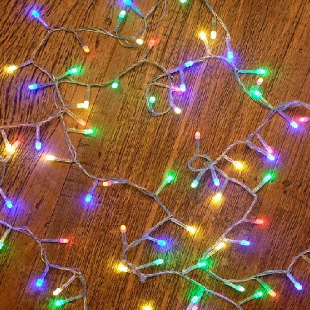 Conjunto de Luzes Natal C/ 100leds 10m 4w Luz Multicolor 8 Funções - Lumanti - 2