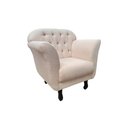 Ver imagem 5 de Kit 2 Poltronas Decorativa Dália Bouclé Bege