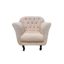 Ver imagem 4 de Kit 2 Poltronas Decorativa Dália Bouclé Bege
