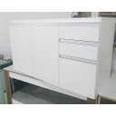 Ver imagem 2 de Gabinete Pia 100% Mdf Branco 120X50X70cm