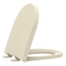 Assento Sanitário Polipropileno Soft Close Link Creme para vaso Deca - 2