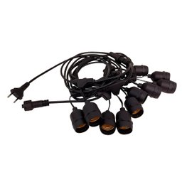 Varal de Luzes 10 M Bocal E-27 Bivolt sem Lampadas Foxlux - 3