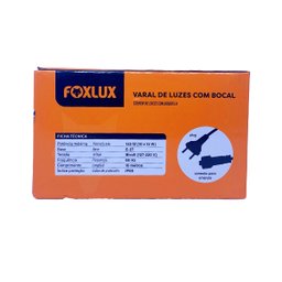 Varal de Luzes 10 M Bocal E-27 Bivolt sem Lampadas Foxlux - 8