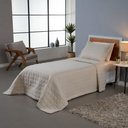Ver imagem 2 de Kit Cobre Leito Matelado Dupla Face Soft 2 Peças Solteiro 100% Poliéster Cor:areia