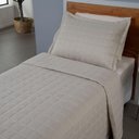 Ver imagem 3 de Kit Cobre Leito Matelado Dupla Face Soft 2 Peças Solteiro 100% Poliéster Cor:areia