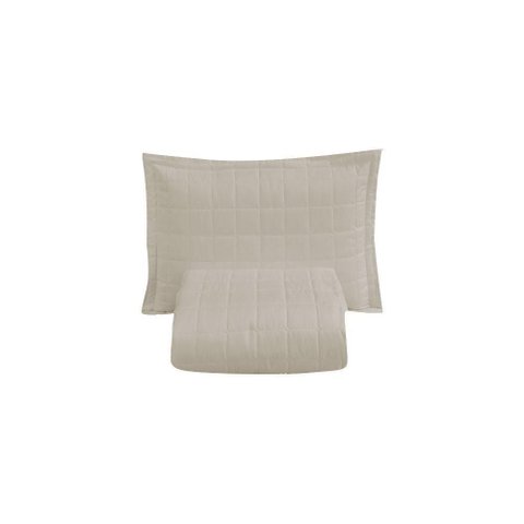 Kit Cobre Leito Matelado Dupla Face Soft 2 Peças Solteiro 100% Poliéster Cor:areia