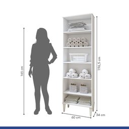 Lavanderia Modulada Aracaju 5 Prateleiras Kaiki Móveis - 3