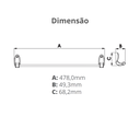 Ver imagem 3 de Porta Toalha para Banheiro Linha Delicato Cor Branco Durín