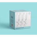 Ver imagem 3 de Jogo 6 Taças Champagne Vidro 170ml Canelado Taça Espumante com Borda Dourada