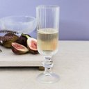 Ver imagem 5 de Jogo 6 Taças Champagne Vidro 170ml Canelado Taça Espumante com Borda Dourada