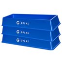 Ver imagem 1 de Kit 3 Comedouros para Animais 25l Azul Gplas
