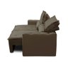 Sofá Retrátil e Reclinável 3 lugares com Molas 1,50m Laura Suede Marrom Madelina - 8