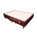 Ver imagem 1 de Cama Box Base c/Gavetas Casal Poli Tecido Brown (138x27-c/2 Gavs) - Castor