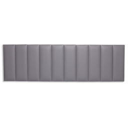 Cabeceira King Modulada Reta Cama Box Corino Cinza - 3