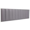 Ver imagem 1 de Cabeceira King Modulada Reta Cama Box Corino Cinza