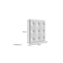 Ver imagem 2 de Kit Capitonê Peroba P/ Berço Retro Cor Branco Mdf 2 Peças