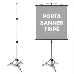 Suporte para Porta Banner 1,80m Pedestal Tripé - 1