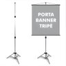 Suporte para Porta Banner 1,80m Pedestal Tripé - 1