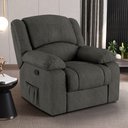 Ver imagem 6 de Poltrona do Papai Reclinável Sala de Cinema Madrid Manual Linho Chumbo G26 Gran Belo