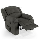 Ver imagem 7 de Poltrona do Papai Reclinável Sala de Cinema Madrid Manual Linho Chumbo G26 Gran Belo