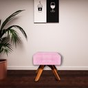 Ver imagem 2 de Puff Decorativo Base Giratória Karen Suede Rosa - Gran Belo