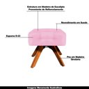 Ver imagem 4 de Puff Decorativo Base Giratória Karen Suede Rosa - Gran Belo