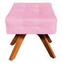 Ver imagem 6 de Puff Decorativo Base Giratória Karen Suede Rosa - Gran Belo