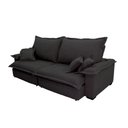 Ver imagem 3 de Sofá Paris 2.60m Retrátil e Reclinável Super Pillow -preto