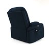 Poltrona do Papai Reclinável Giratória e Balanço Sala de Cinema Crihs com Massagem e Aquecimento Veludo Azul G23 - Gran Belo - 6